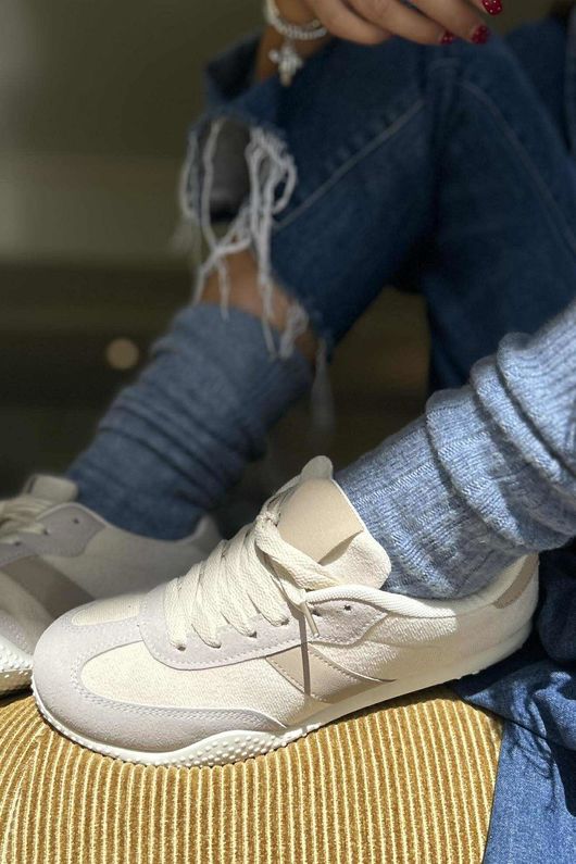 Track Retro Trainer Stone